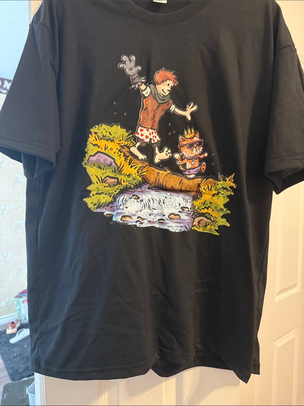 Dungeon crawler Carl and Donut as Calvin and Hobbes tshirt